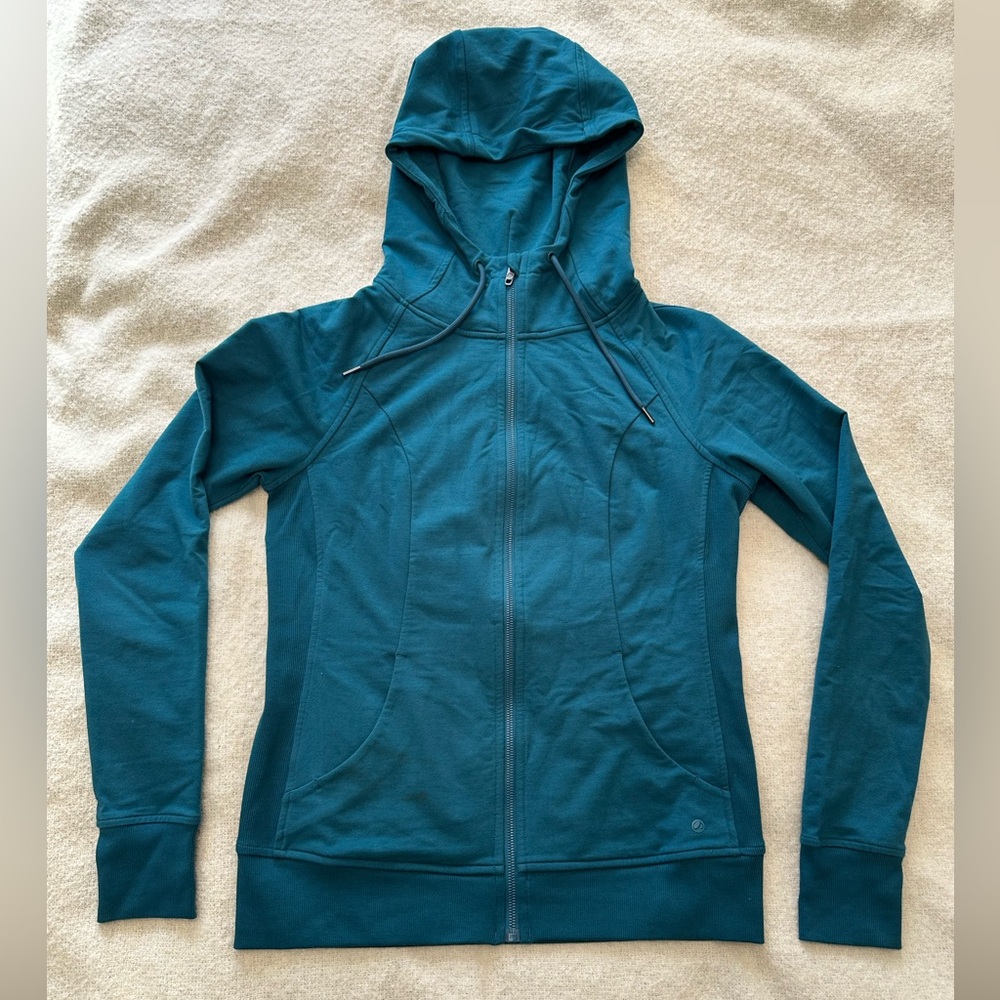 CRZ YOGA Teal Zip-Up Hoodie